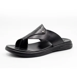 U Sole Obsidian Ease Casual Comfort Sandal – Black Edition